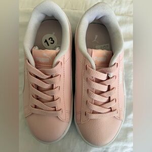 Little girls size 13 Puma slip on